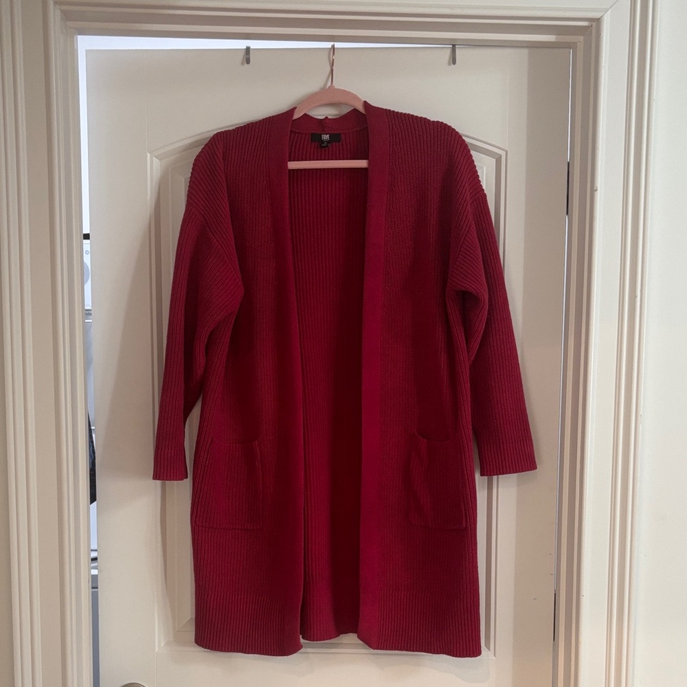 Frye Women's Deep Red Cardigan